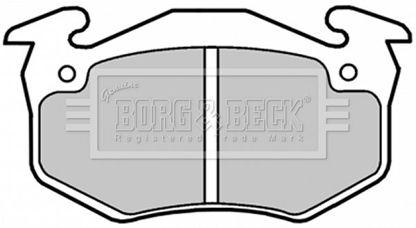BORG & BECK Комплект тормозных колодок, дисковый тормоз BBP1018